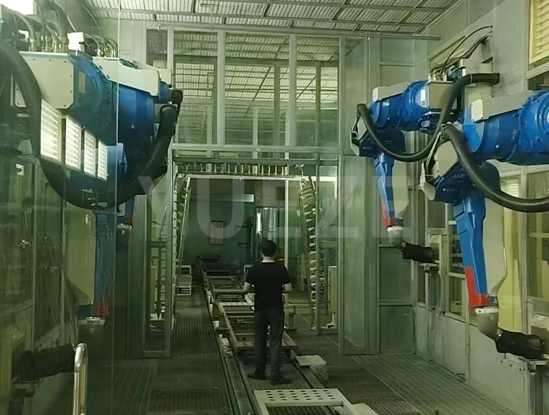 Systém robotické stříkací kabiny