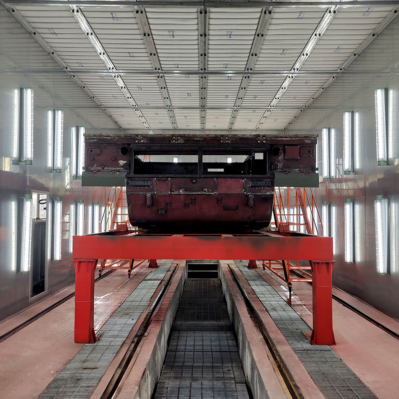 Automatická robotická stříkací kabina