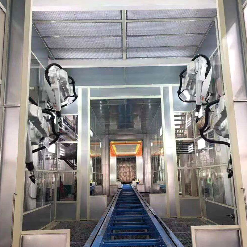 Automatická robotická stříkací kabina